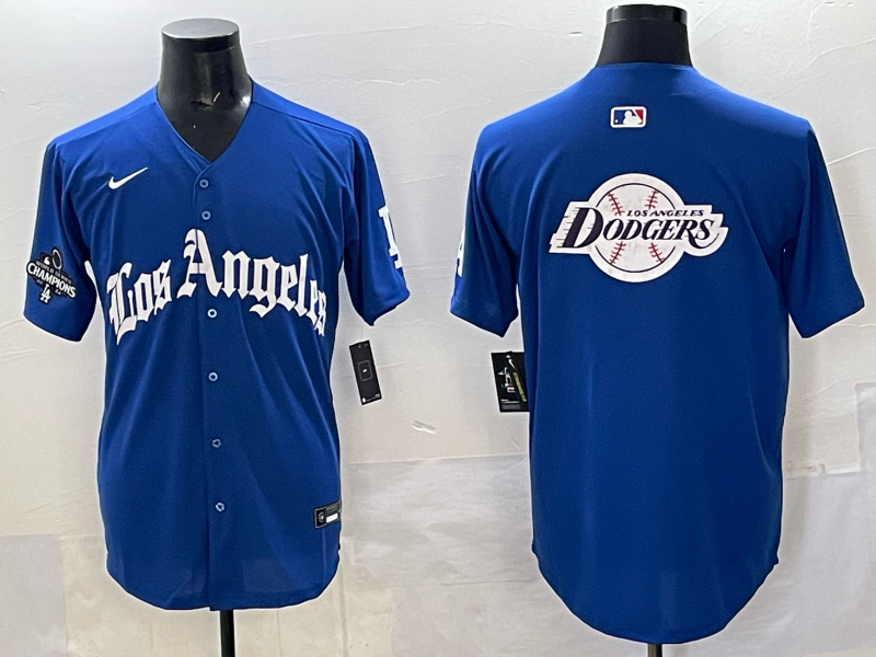Men Los Angeles Dodgers Blank Blue 2025 Nike MLB Jersey style 0013->los angeles dodgers->MLB Jersey